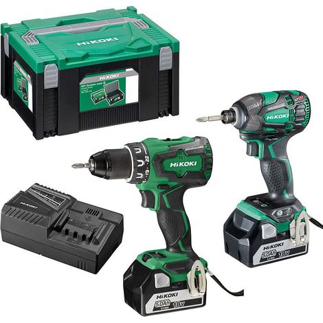 Hikoki Pack perceuse-visseuse DV18DBSL et visseuse WH18DBDL2 18V (1/4)