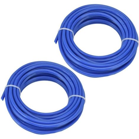 2 Pièces Bleu Nylon 4mm Coupe-Fil Ligne Ronde Coupe-Bordures Ligne Coupe-Bordures Tondeuse à Gazon Accessoires pour Husqvarna(2) (1/5)