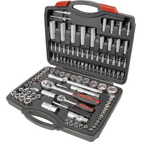 MALETIN HERR.108 PZAS.1/4"1/2"CR-V RATIO (1/3)