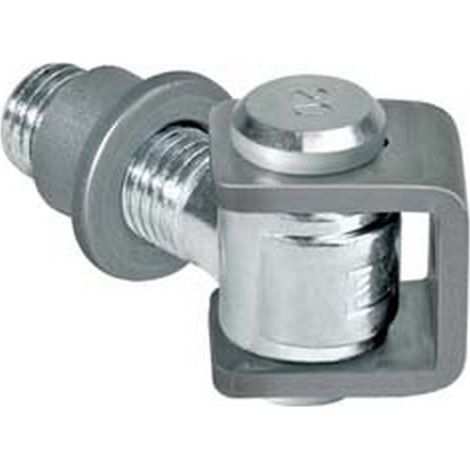 5PZ CARDINE SALDARE CON CAVALLOTTO E BUSSOLA  ART.120 - mm.100x59 M24