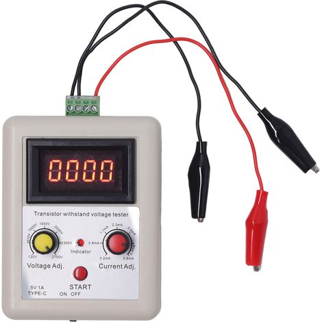 Testeur de Tension Diode MOS Transistor Triode 120V-2700V Détecteur Numérique Rouge (1/5)