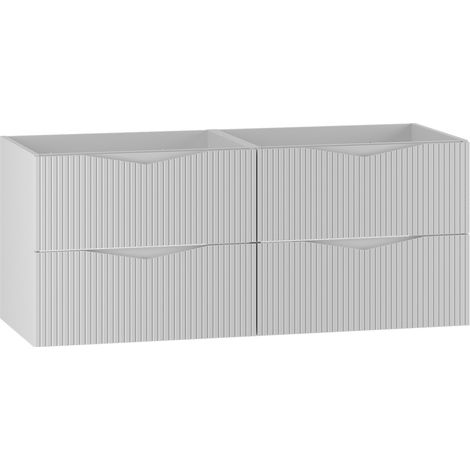 Waschtischunterschrank 120cm Tao mit 4 Schubladen, Weiß
