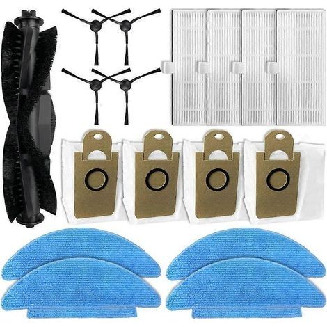 Pièces de rechange et accessoires pour MEDION X20 SW+ MD 11415 : brosse principale, filtre HEPA, chiffon de nettoyage et sacs à poussière (1/5)