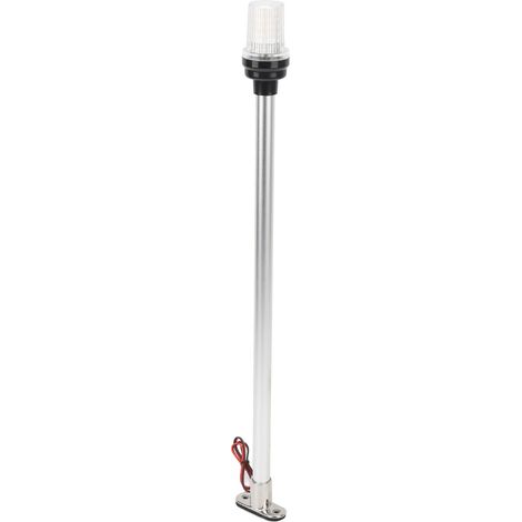 Feu de mouillage pour bateau, 56 cm (22 pouces), éclairage LED blanc à 360° pour yachts et navires