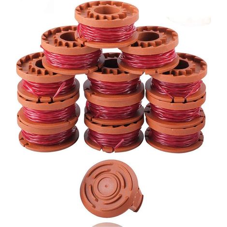 WA0010 Lot de 13 bobines pour tondeuse Worx WG180 WG163 (1/5)