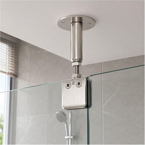 Barres de support paroi douche à fixation au plafond, bras (1/5)
