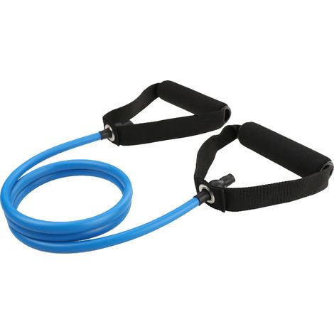 Bandes de résistance pour la kinésithérapie, tubes d'entraînement avec poignées, parfaits pour les séances d'entraînement à domicile. (1/4)