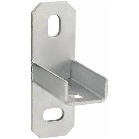 Soporte horizontal para cargas ligeras tipo "C" - Zincado M10 (27/18-28/30) - Caja de 10 (1/2)