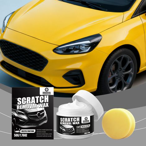 Autokratzercreme für die tägliche Pflege, Reinigung und Politur der Karosserie, Creme zur Behandlung kleinerer Kratzer im Autolack – 50 g × 1 + Schwamm × 1 -- BIEMMEDUE (1/5)