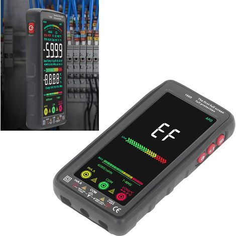 Hochwertiges 188D WLAN-Smart-Digitalmultimeter, extra großes, hochauflösendes Farbdisplay, mit präziser Messung von AC/DC-Spannung, Strom und Widerstand (1000 V DC oder 750 V AC) (1/5)