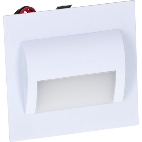 Applique LED Inga pour escalier, blanche, 1,2 W, 3100 K, lumière chaude (1/3)