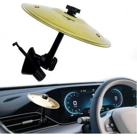 Cymbale d'aération, cymbale de batterie de voiture, design ingénieux, convient pour diverses grilles d'aération de voiture, pour les amateurs de musique (1/5)