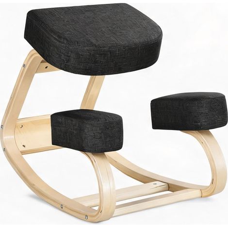 Chaise de bureau en madera de Abedul Poliéster 69 x 51 x 58 cm (1/5)