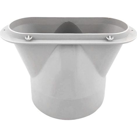 Adaptateur de Tuyau d'échappement pour Tuyau de climatisation Portable, Interface de Bouche Plate (13 cm) (1/4)