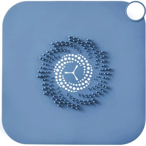 Creative Silicone Drain Hair Catcher Cuisine Évier Passoire Salle De Bains Douche Évier Bouchon Maison Drain Cover Pads Piège À Cheveux Filtre Bleu (1/2)