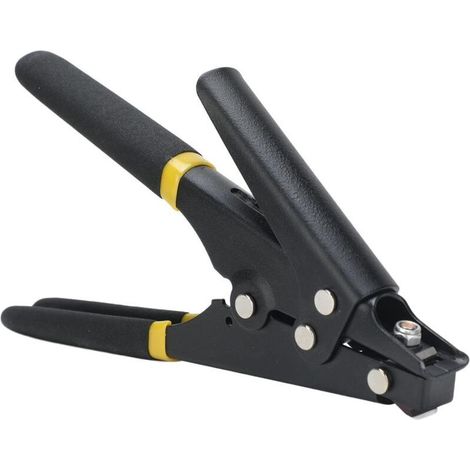 Pistola portatile per fascette in nylon, tensione regolabile, fascetta in plastica, strumento di fissaggio e taglio, fascetta, strumento di taglio a tensione, pistola per fascette (1/4)