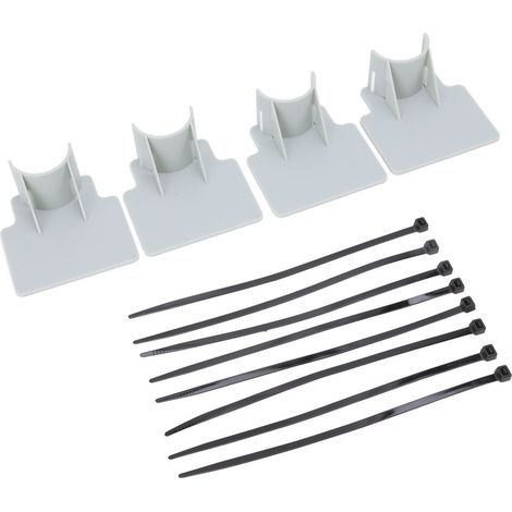Support de tuyaux pour piscine, design ajustable et installation facile, en ABS robuste, supports de fixation gris pour tuyaux