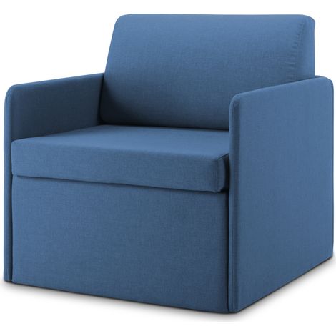 Dag Schlafsessel aus wasserfestem Stoff T13 78 cm blau
