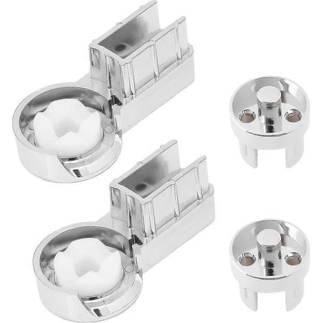 Charnière en plastique robuste rotation fluide quincaillerie de salle de bain installation facile résistante à la corrosion pour porte de douche. (1/5)
