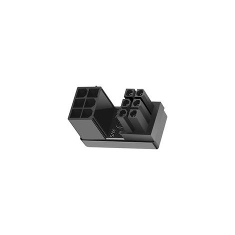 180° abgewinkelter 8-Pin-Stecker/6-Pin-PCIe-Adapter auf 8-Pin-Buchse/6-Pin-Adapter (6-Pin ohne Spalt) – 1 Stück (1/4)