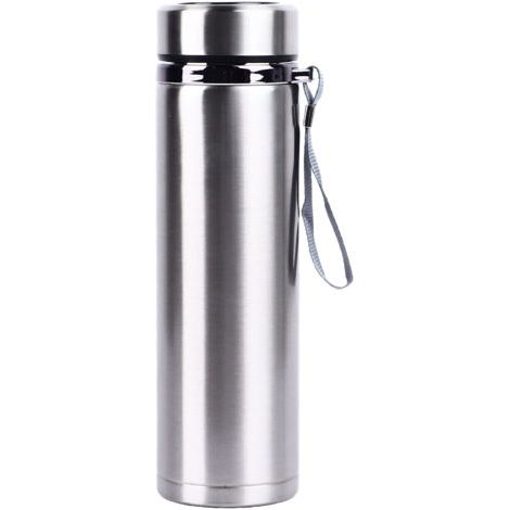 Bouteille isotherme intelligente avec affichage numérique de la température, 1000 ml, en acier inoxydable 304, couleur argent. Idéale pour le sport, les voyages et le bureau. (1/5)