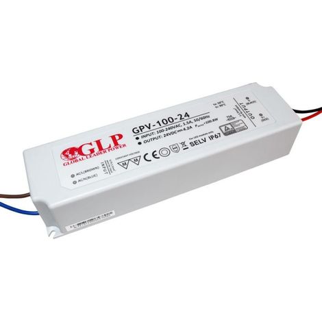 Fuente De Alimentación Estanca 24V DC - 100W - IP67 - GLP