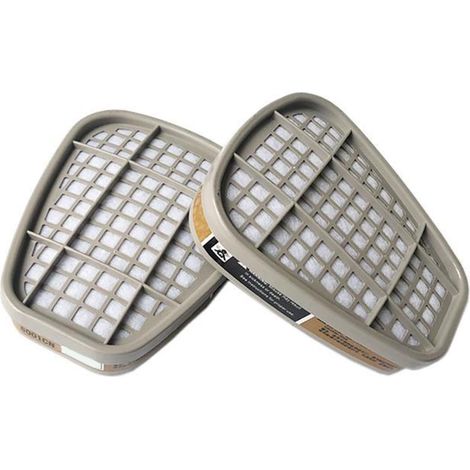 1 Paire 6001 Cartouche Filtrante De Couverture De Gaz Cartouches Filtrantes De Gaz Chimiques Multi-usages Réutilisables Durables Fiables Pour 6800 7502 6200 (1/5)