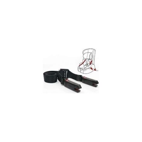 Sangle Isofix pour siège enfant général. ceinture Isofix Ltuikhq Opération à un bouton Polyester souple Noir 5.25 pieds Résistance 15000N (1/5)