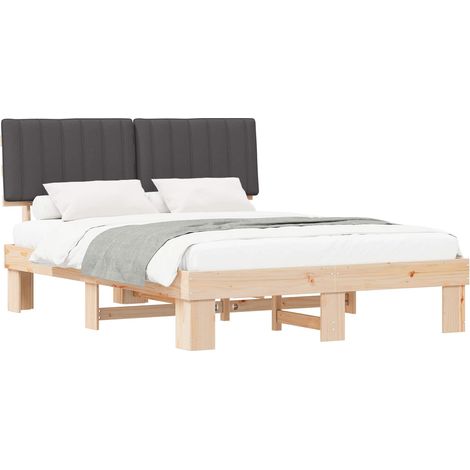 Maison Exclusive - Estructura de Cama con Cabecera Tapizada Gris (1/5)