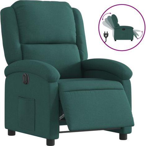 Maison Exclusive - Relaxsessel Elektrisch Dunkelgrün Stoff