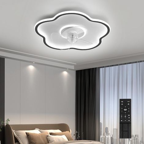 Ceiling Fan with Light and Remote Control Flower Shape Quiet, Reversible (1/5)