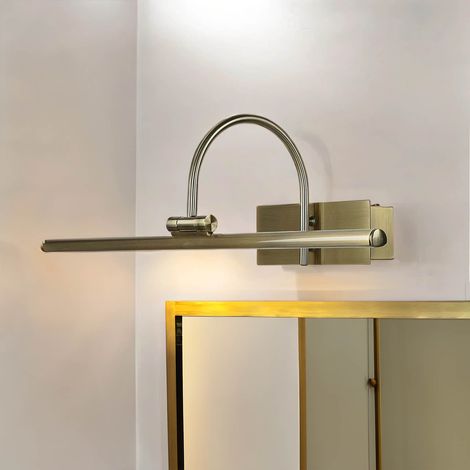 Elegante LED Wandleuchte Jugendstil 3000K in Messing