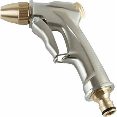 Pistolet A Haute Pression Voiture Lavage Pistolet A Eau Outil De Nettoyage Accessoires Auto Tuyau D'Arrosage Buse Pulverisation D'Eau, Court (1/5)