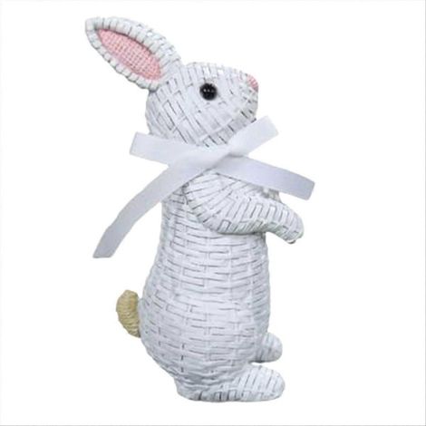Figurine Lapin Simulation Pâques Décor Craft Ornement Table (1/5)