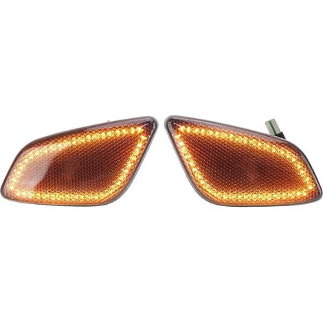 Feux de position latéraux à LED pour pare-chocs avant, jaunes, clignotants, étanches, 55155628AC, de remplacement pour Jeep WR