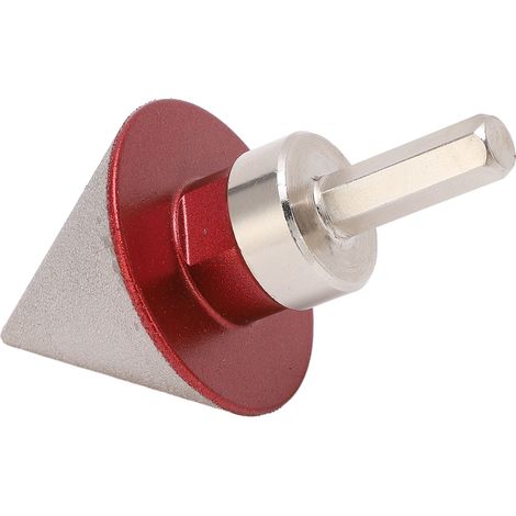 48 mm 60° Diamantschneider mit Adapter, Fasenkegel für Marmor und Glas, 5/8-11 Zoll Gewinde. (1/5)