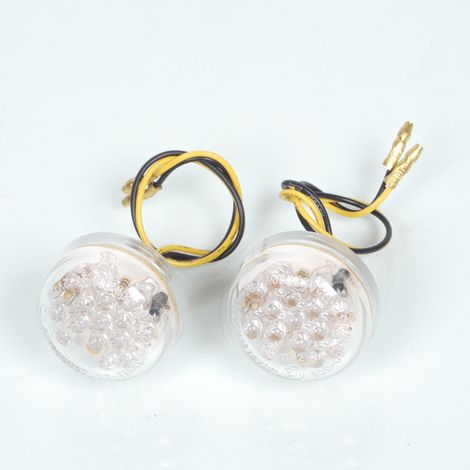 Clignotant à LED rond transparent pour moto Shin Yo Micro Disc (1/2)