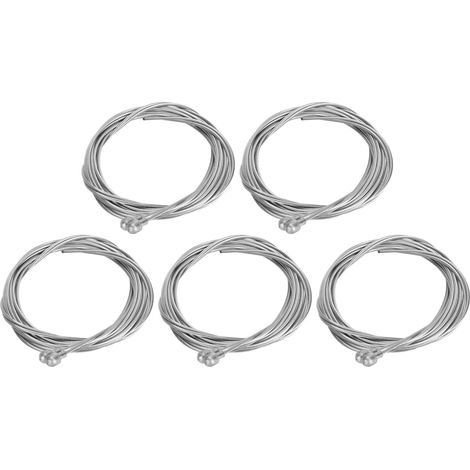 Lot de 10 câbles de frein pour vélo, en acier inoxydable zingué, de 1,8 m et de 1,5 mm de diamètre intérieur, remplaçables, pour vélos de route. (1/5)