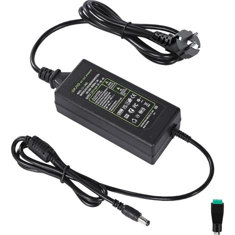 Bloc d'alimentation 72 W 12 V 6 A, adaptateur secteur AC 230 V vers 12 V, fiche CC 5,5 x 2,5 mm, prise européenne, transformateur LED 12 V pour bandes LED 5050 2835 (1/5)