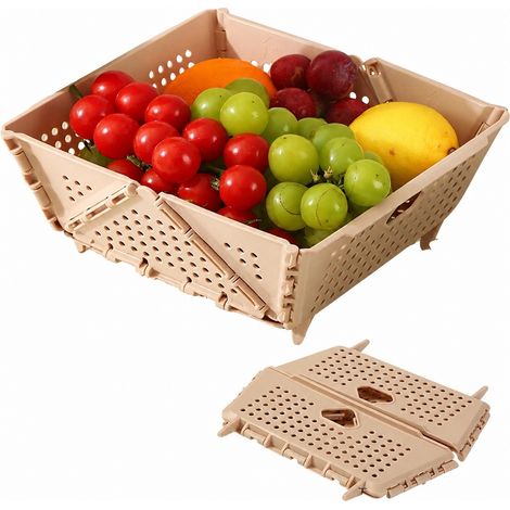 Passoire pliable en plastique pour fruits et légumes, égouttoir de cuisine pliable, gain de place (1/5)