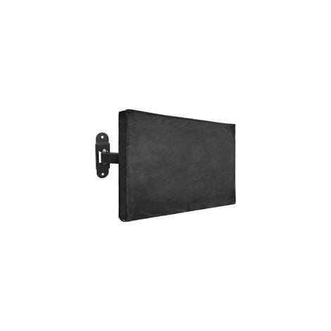 Housse de protection étanche et résistante pour téléviseur extérieur – Convient aux écrans de 36 à 38 pouces – Pour terrasse, jardin ou balcon – Noir et transparent (1/4)