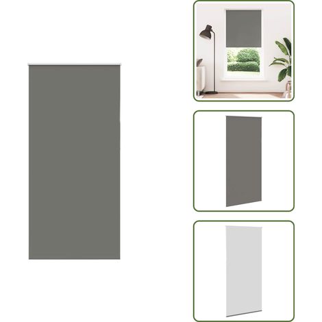 vidaXL Verdunkelungsrollo Grau 100x210cm Stoffbreite 95,7 cm Polyester (1/5)