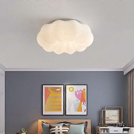 Plafonnier LED 15W, lampe nuage créative avec trois couleurs réglables, luminaire moderne pour économiser l'énergie dans le salon, la cuisine ou la chambre. (1/4)