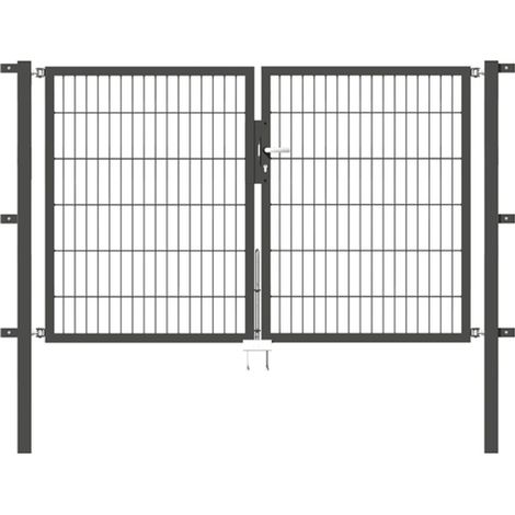 ALBERTS Doppeltor Flexo, fvz.anthr.Kst.b.RAL 7016, lichte BxH2000x1200, PF60x60/1700mm (1/3)