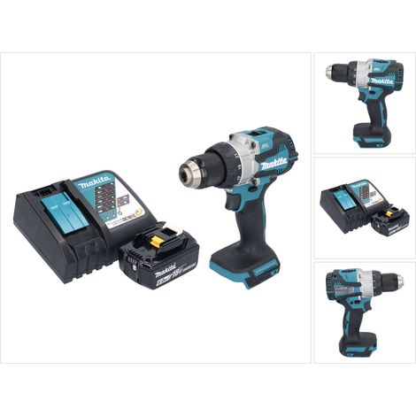 Taladro atornillador a batería Makita DDF 489 RG1 18 V 73 Nm sin escobillas + 1x batería recargable 6,0 Ah + cargador