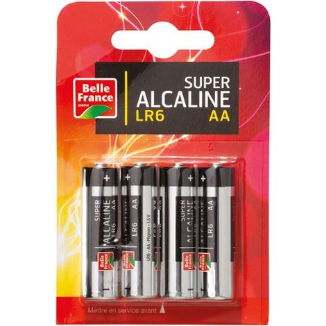 Super Alcaline Batterie LR6 AA x 4 Blister - Diapar Distribution Alimentaire Parisienne