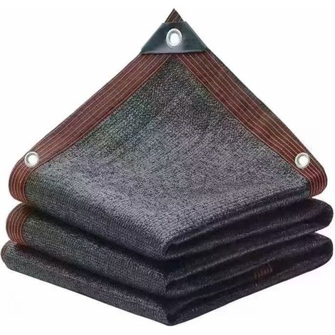 Schattierungsnetz, Sonnenschutznetz mit Ösen, UV-Schutz, Schwarz, 80 % Sonneneinstrahlung, 2 x 3 m, Sonnenschutzgewebe für den Außenbereich (1/5)