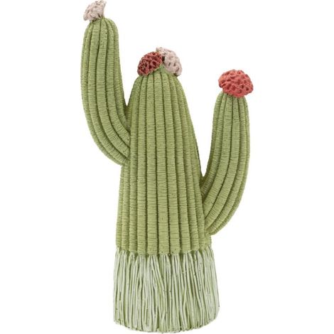 Cactus decorativo in resina multicolore piccolo
