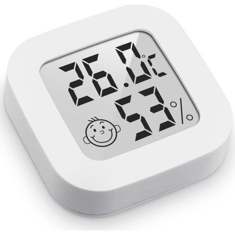 Thermomètre Hygrometre Interieur, 3PCS Mini Thermomètre Hygromètre Intérieur Digital à Haute Précisio,Thermomètre Précis et Hygromètre (1/5)