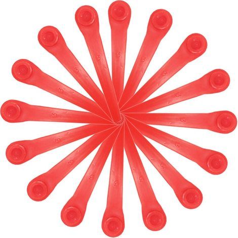 Lames de rechange pour coupe-bordures Gardena : pack de 100 lames en plastique compatibles avec les modèles de coupe-bordures et coupe-bordures sans fil Gardena (1/3)